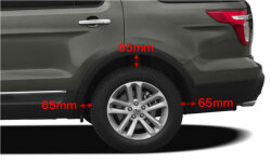 トラッククローズIIの取付には車体とタイヤ間が65mm以上必要です